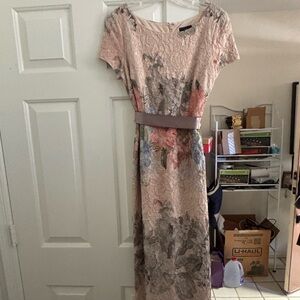 Adrianna Papell Multicolor Floral Maxi Dress